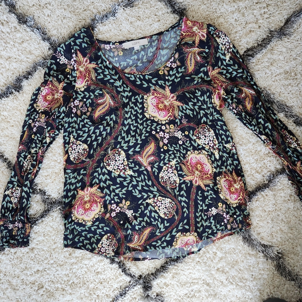 LOFT Long Sleeve Blouse